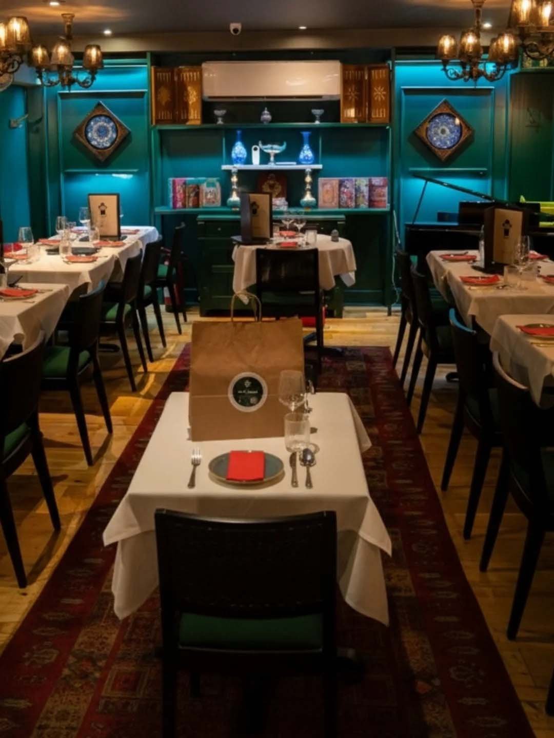The dining room